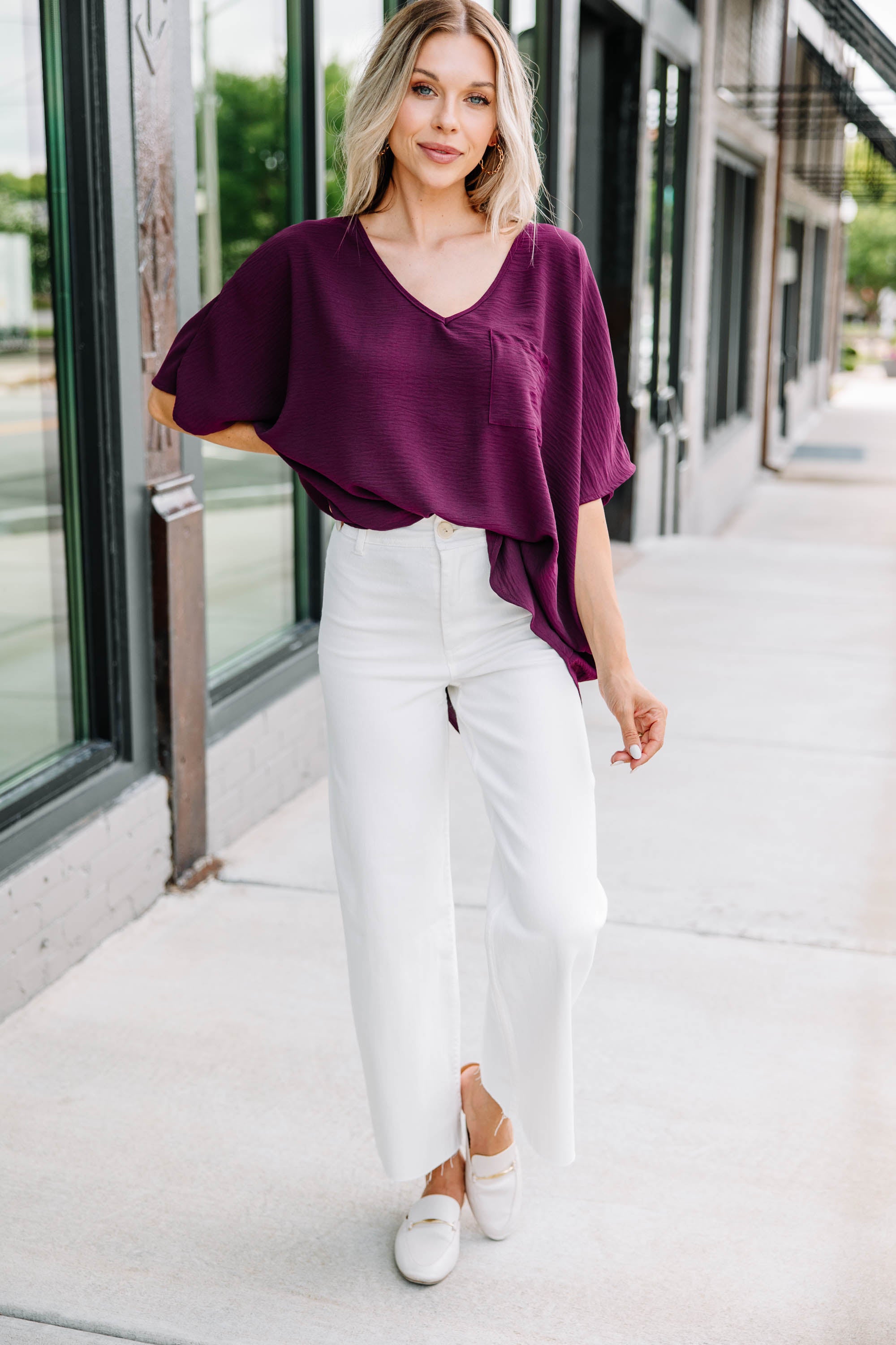 Couldn't Be Better Plum Purple Top