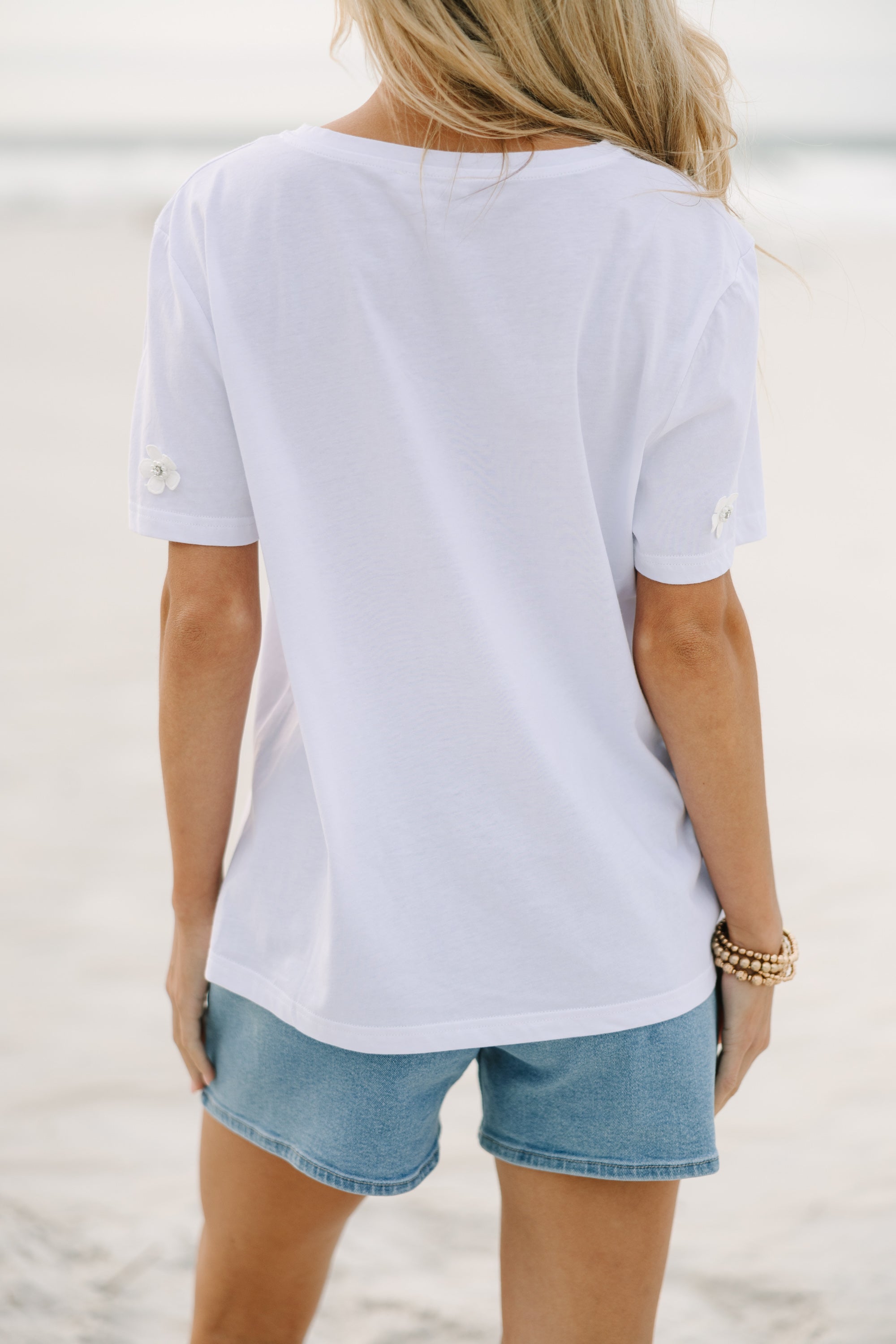 This Is The Day White Floral Top